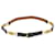 Hermès HERMES Chain Belt Leather 28.3""-29.5"" Black Gold Auth ar10901 Golden  ref.1166724