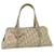 Christian Dior Romantic Chain Hand Bag PVC Beige Auth hk921  ref.1166735
