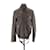Iro Leather coat Grey  ref.1166824
