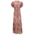 Autre Marque Caroline Constas Pink Floral Nancy Dress Silk  ref.1167790