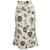 Autre Marque ERDEM Brown / White Denim Victorine Midi Pencil Skirt Cotton  ref.1167798