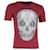 Camiseta con estampado de calavera de Alexander McQueen en algodón burdeos  ref.1167947