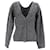 Altuzarra Beverly Buttoned Cardigan in Grey Wool-Cashmere Black  ref.1167948