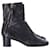 Chloé Chloe Zíper Lateral 50mm Botins em Couro Preto  ref.1167981