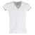 Camiseta Yves Saint Laurent com decote em V em algodão cinza claro  ref.1168013
