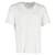 T-shirt à col en V Prada en coton blanc  ref.1168030