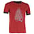 Louis Vuitton Camiseta com logotipo de bagagem em algodão vermelho  ref.1168052