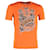 Camiseta con estampado gráfico de Louis Vuitton en algodón naranja  ref.1168056