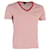 T-shirt rayé à col en V Louis Vuitton en coton rouge  ref.1168073