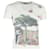 Yves Saint Laurent Saint Laurent Nature Print T-Shirt in White Cotton  ref.1168083