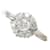 & Other Stories Platinum Flower Diamond Ring Silvery Metal  ref.1168097