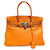 Hermès Clemencia Birkin 30 Naranja Cuero  ref.1168100