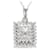 & Other Stories Platinum Diamond Necklace Silvery Metal  ref.1168107