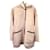 Maje Oversized Double-Faced Coat in Beige Wool  ref.1168116