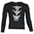 Balenciaga T-shirt imprimé à manches longues en coton noir  ref.1168152