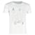 Saint Laurent T-shirt à imprimé graphique en coton blanc  ref.1168156