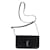 Saint Laurent Cassandre Phone Holder with Strap in Black Leather  ref.1168162