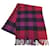 Burberry Red House Check Kaschmirschal Rot Wolle Tuch  ref.1168268