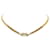 Colar com pingente de strass dourado Dior Metal Banhado a ouro  ref.1168293