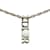 Dior Logo Pendant Necklace Silvery Silver Metal  ref.1168318