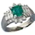 & Other Stories Platinum Diamond & Emerald Ring Silvery Metal  ref.1168346