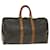 Louis Vuitton Keepall Marrone Tela  ref.1168511