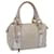 FENDI Zucchino Canvas Hand Bag Silver Auth yk9629 Silvery  ref.1168702