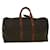 Louis Vuitton Keepall 50 Braun Leinwand  ref.1169090