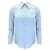 Autre Marque Blusa de crepé de seda con botones y cuello puntiagudo azul claro de Gucci  ref.1169331