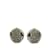Silver Dior Rhinestone Clip-On Earrings Silvery  ref.1169346