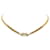Collier pendentif strass doré Dior  ref.1169356