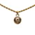 Collier pendentif strass Dior doré  ref.1169365