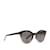 Schwarze, runde, getönte Dior-Sonnenbrille  ref.1169428