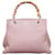 Pink Gucci Bamboo Shopper Satchel Leather  ref.1169441