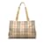 Bolsa Burberry House Check Bege Lona  ref.1169445