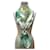 Hermès HERMES CARRE 90 Green Silk  ref.1169569