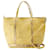 Cabas S Shopper Bag - Vanessa Bruno - Linen - Fresh Butter Yellow  ref.1169696