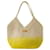 Panier Shopper Bag - Vanessa Bruno - Cotton - White/Yellow  ref.1169700