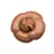 Chanel Broche de flor de camelia de charol bronceado vintage Beige Cuero  ref.1169747