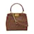 Fendi Micro Peekaboo Studded Leather Handbag 8BN309 Brown  ref.1169843
