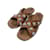 PRADA  Sandals T.eu 38.5 leather Camel  ref.1169864