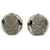 Dior Silver Rhinestone Clip-On Earrings Silvery Metal  ref.1169903