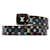 Cinto reversível Louis Vuitton preto monograma multicolore com corte LV Lona  ref.1169933