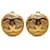 Pendientes de clip Chanel Gold CC Dorado Metal Chapado en oro  ref.1169938