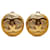 Chanel Gold CC Clip On Earrings Golden Metal Gold-plated  ref.1169938