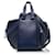 Bolsa de rede pequena Loewe azul Azul escuro Couro Bezerro-como bezerro  ref.1169944