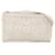Weiße, nietenbesetzte Lederbrieftasche von Jimmy Choo mit Riemen Kalbähnliches Kalb  ref.1169945