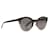 Dior Black Round Tinted Sonnenbrille Schwarz Kunststoff Harz  ref.1169946