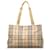 Burberry Brown House Check Handbag Beige Cloth Cloth  ref.1169965
