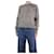 Autre Marque Grey speckled shoulder-button jumper - size UK 10 Wool  ref.1170042